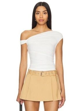 Superdown x Maggie MacDonald Moxie Top in White